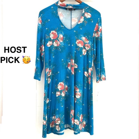 madison leigh Dresses & Skirts - Madison Leigh Floral 3/4 Sleeve Mini Dress